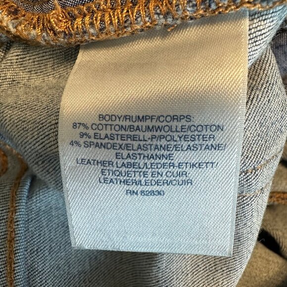 Lands End Womens Blue Mid Rise Curvy Skinny Jeans Size  2 Petite - Picture 8 of 12